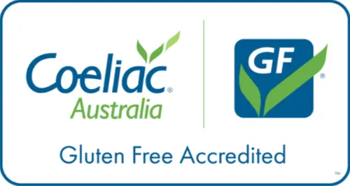 Coeliac Australia Gluten Free Accredited logo
